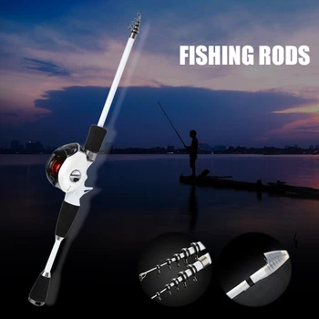 

2019 Carbon Fiber Lure Fishing Rod with Low-Profile Reel Telescopic Sea Lake Fishing Pole Set X85
