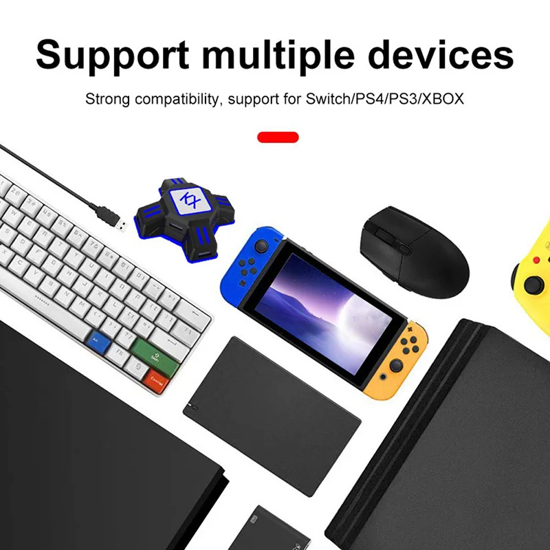  USB Game Controller Converter Keyboard Mouse Adapter for Switch/Xbox/PS4/PS3 Gamepad Game Controlle