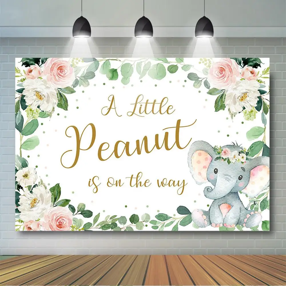 Baby Shower Backdrop Hot Air Balloon Baby Girl Pink Elephant Step Repeat Banner Party Our little peanut is on her way Step and Repeat Baby Shower Backdrop Hot Air Balloon Baby Girl Pink Elephant Step Repeat Banner Party Our little peanut is on her way Step and Repeat
