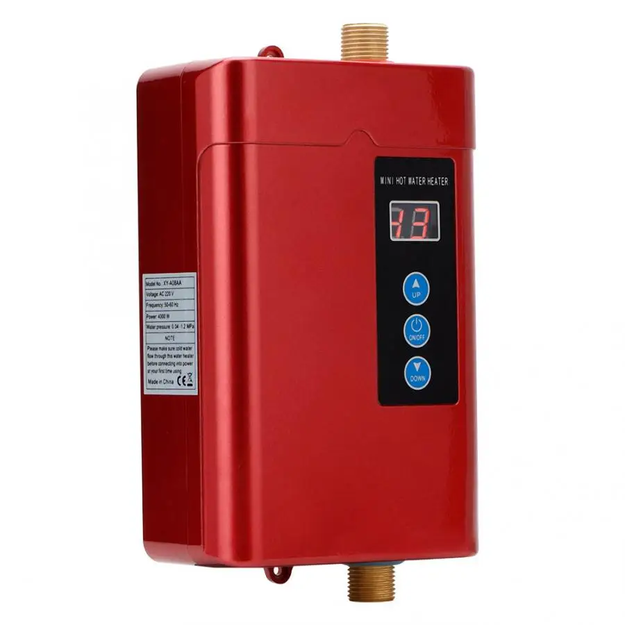 1000/2000/3000/4000W интеллигентая(ый) водонагреватель бытовые мини электрический водонагреватель мгновенный проточный водонагреватель нагрева кузнечной печи