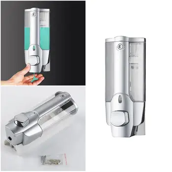 

Manual Wall-mounted Push Type Liquid Soap Bottle Plastic Refillable Shampoo Liquid Soap Container Dispenser