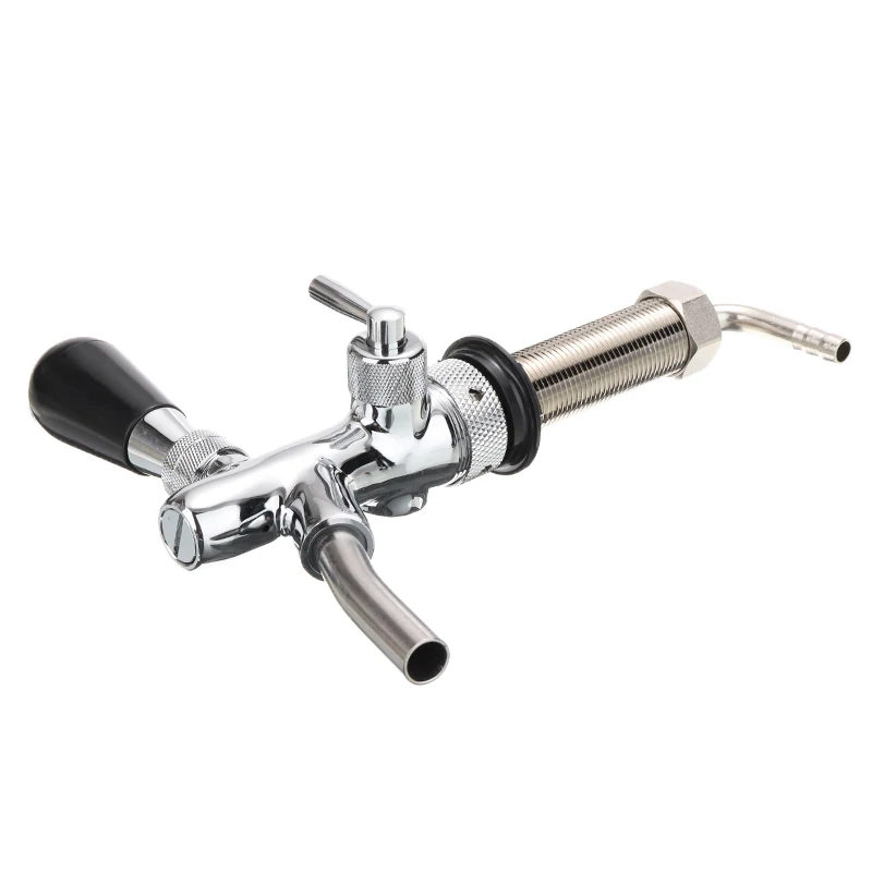 

Stainless Steel G5/8 Handle Adjustable Flow Beer Tap DIY Homebrewing Control Flow Beer Tap 98mm Bar Beer Wine Making Supplies
