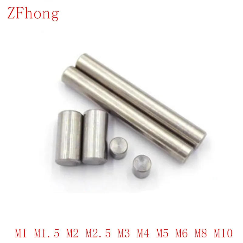 

5-50pcs M1 M1.5 M2 M2.5 M3 M4 M5 M6 M8 GB119 Parallel Pins 304 Stainless Steel Cylindrical Locating Dowel Pin Length 4mm to 50mm