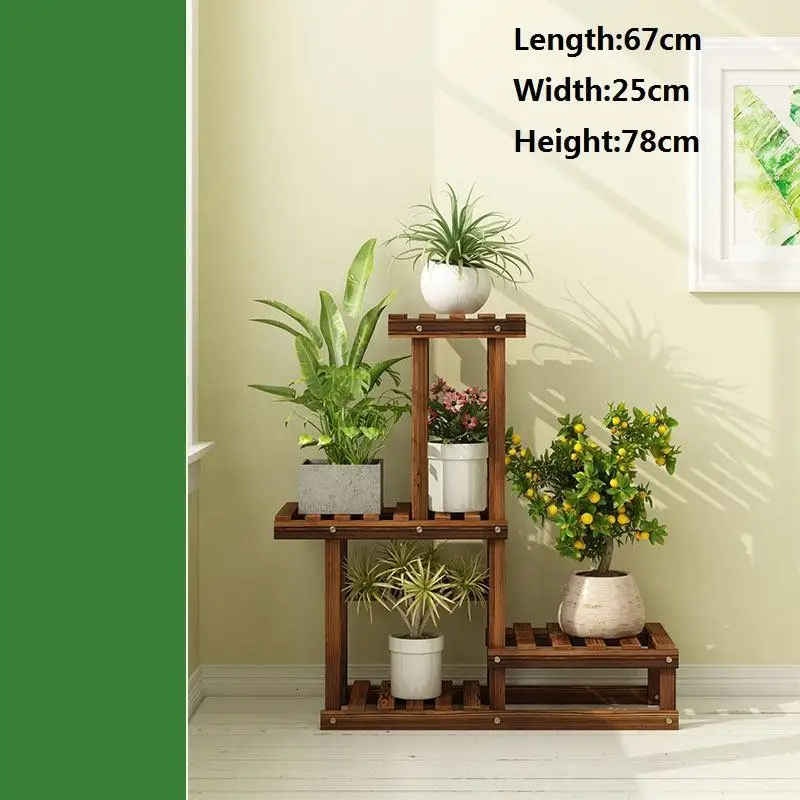 Number 3 Etagere Плант эстантерия плантас полка для Huerto Urbano Madera завод стойки открытый Stojak Na Kwiaty Dekoration цветок стенд - Цвет: Number 3