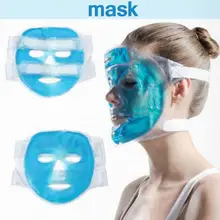 

Ice Gel Face Mask Blue Full Face Cooling Mask Hot Cold Therapy Mask Relief Relaxation Headache Facial Skin Care Cold Gel Mask