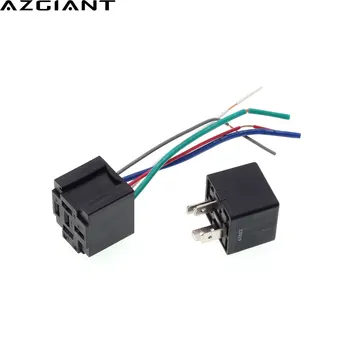 

Car relay 12V 24V 30A 40A waterproof car horn headlight 4 feet / 5 feet plug socket