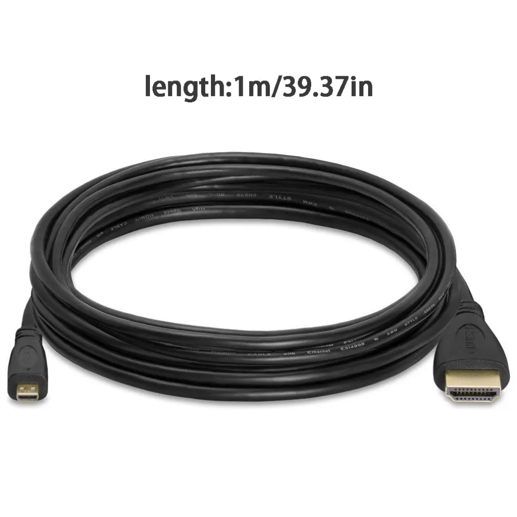 1 м Micro HDIM к HDMI 1080p провод кабель ТВ AV адаптер Мобильные Телефоны Планшеты HD tv