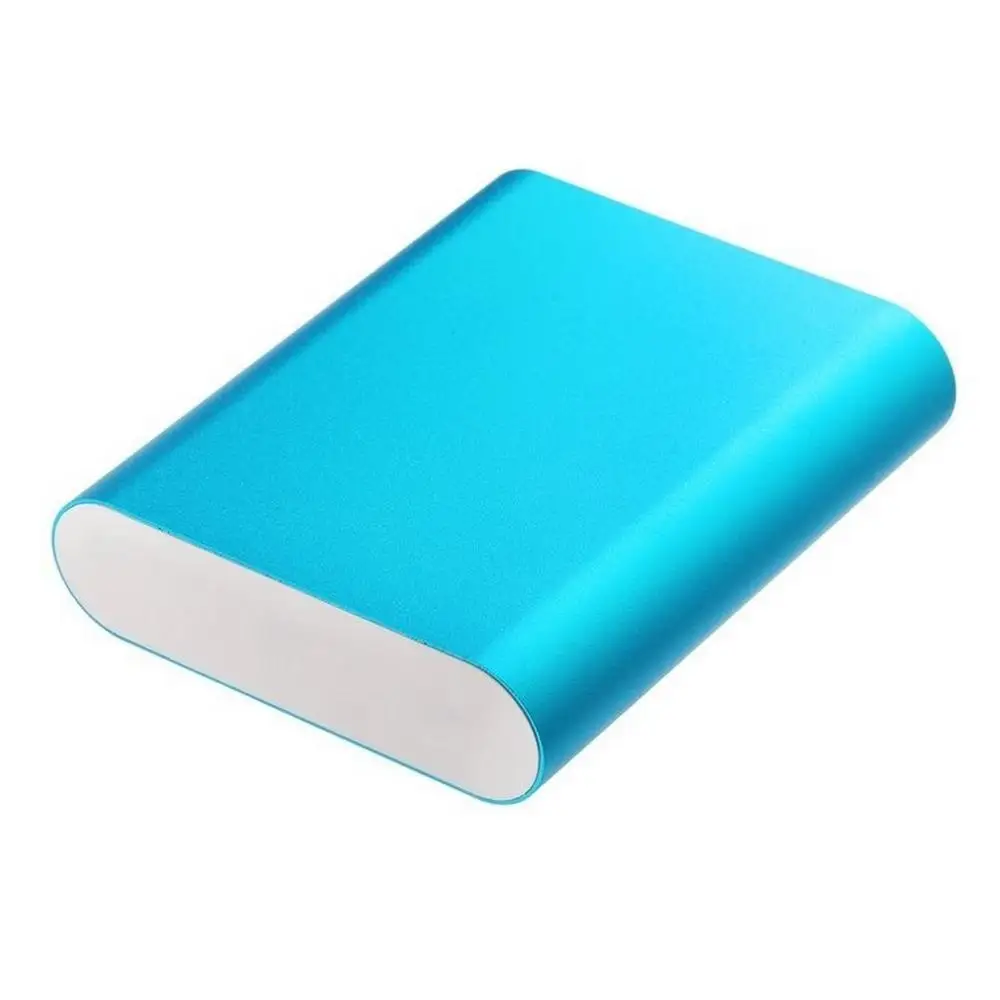 4x18650 DIY Внешний Аккумулятор Чехол 90*77*22 мм алюминиевый блок питания корпус зарядное устройство для мобильного телефона блок питания - Color: Blue
