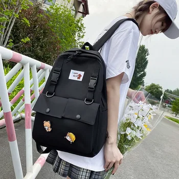 

WENYUJH Women Backpack For School Teenagers Bag 2020 Bookbag Canvas Backpack Large Capacity Female Backbag Rucksack