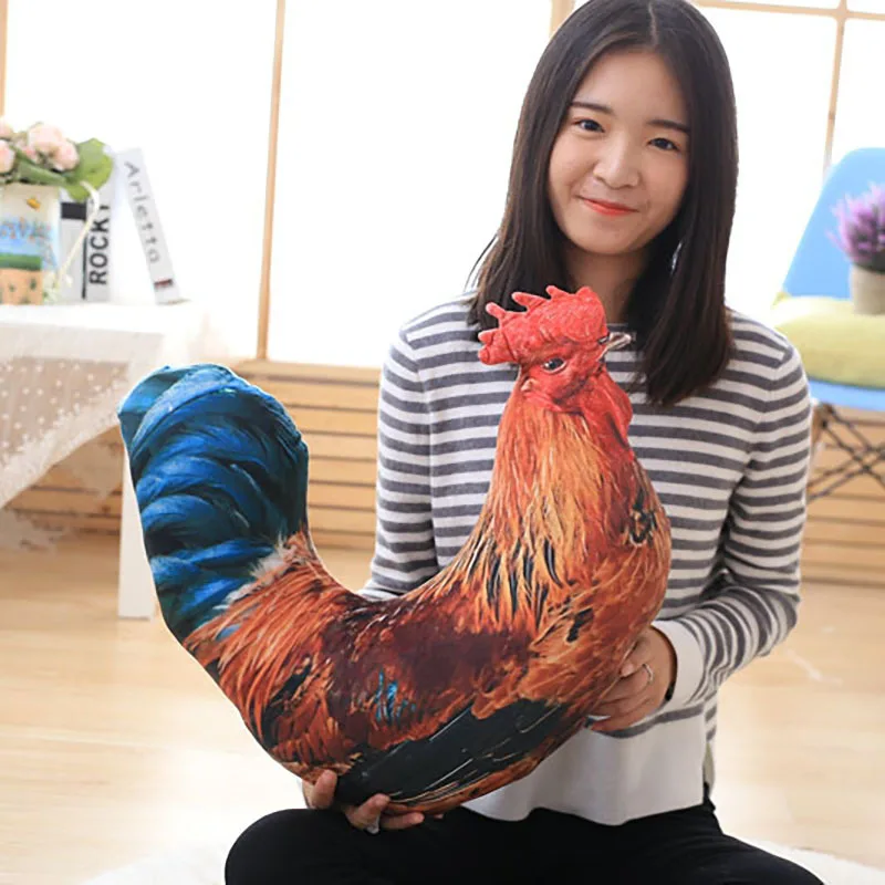 

Model Old Hen Doll Pillow Big Cock Doll Cushion Creative Network Red Plush Toys Customizable Logo