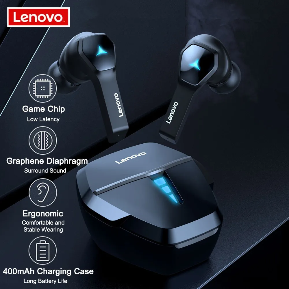 Беспроводная игровая гарнитура Lenovo HQ08 TWS Bluetooth-наушники с микрофоном AAC HIFI