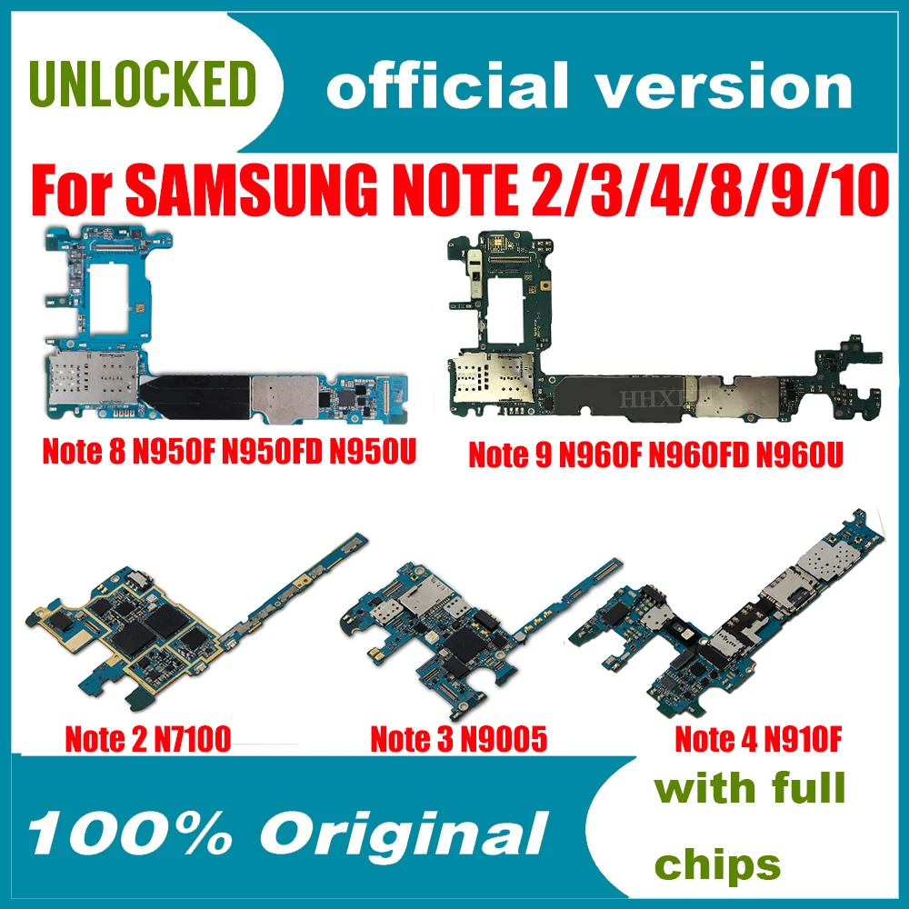 Оригинальная разблокированная материнская плата 32 ГБ для Samsung Galaxy Note 4 N910F