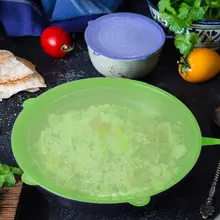 Силиконовые эластичные крышки, 12-Pack различные бесплатные гибкие крышки контейнеров пищевые крышки для всех форм контейнеров, микроволновая печь& мытье посуды