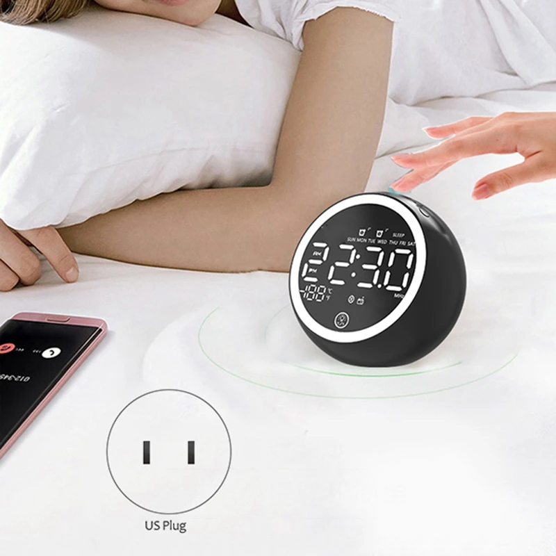 Будильник Sunrise, светильник Wake Up, цифровой будильник для сна с fm-радио, Bluetooth 5,0, динамик