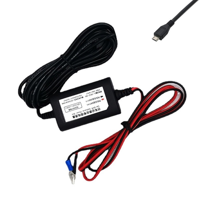 Dash Cam Buck line Video Recorder ACC step-down line 12V/24V to 5V 2A For DVR Camera USB Auto Charging For Parking Monitor