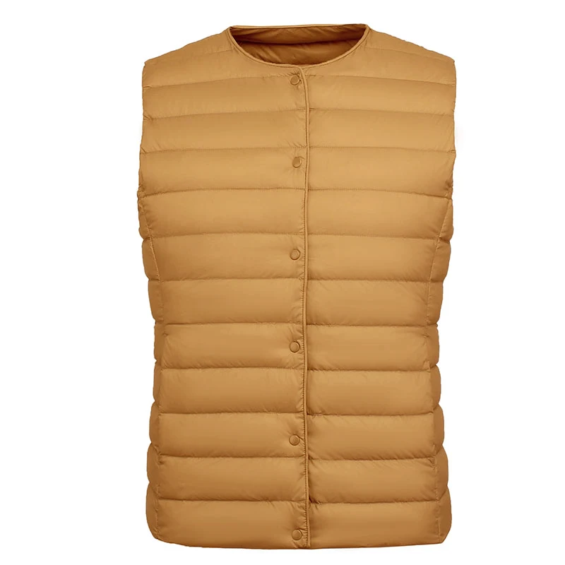 NewBang 90% Matt Fabric Women's Warm Vests Ultra Light Down Vest Women Two Ways Waistcoat Portable Warm Sleeveless Winter Liner 2