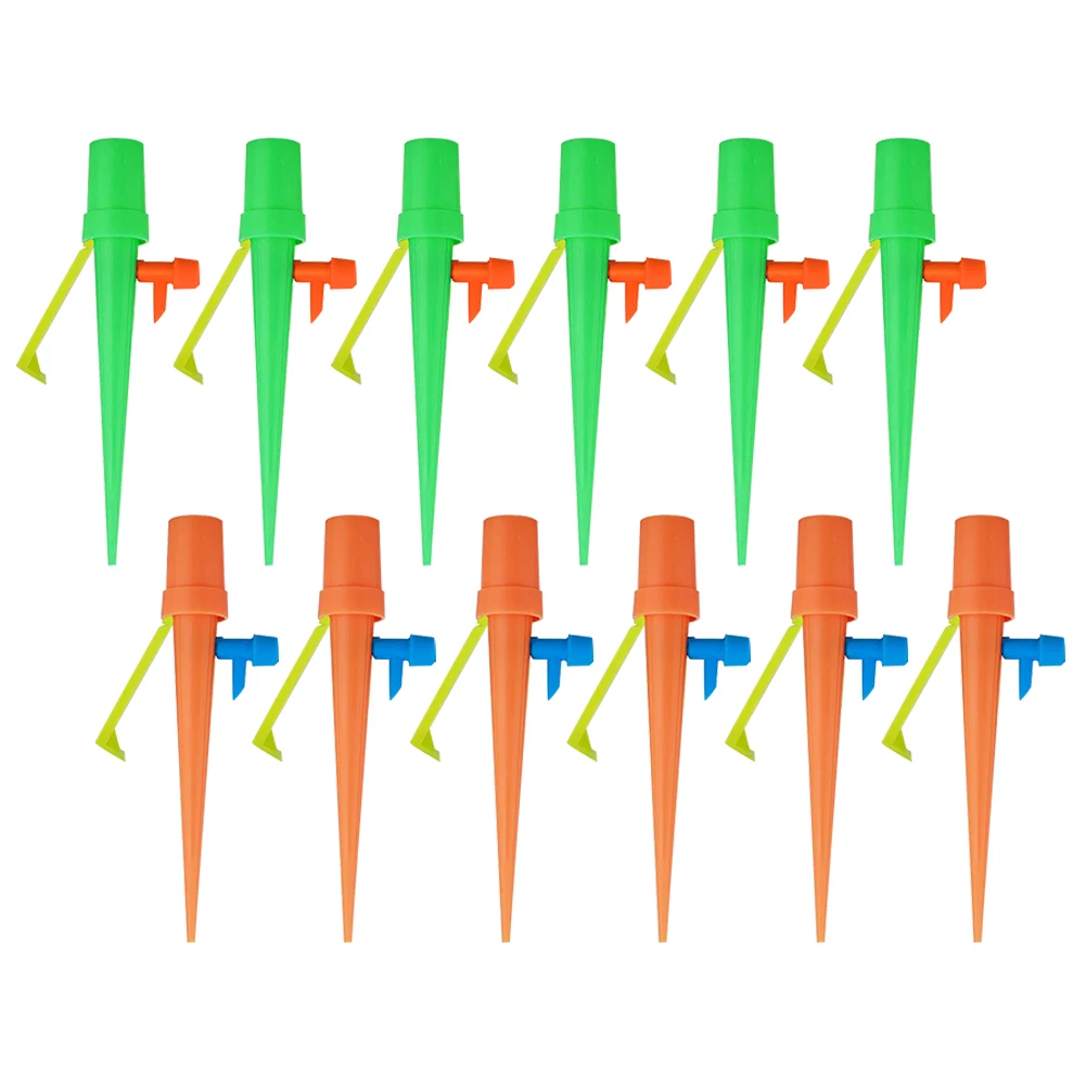 

6/12pcs Bottle Auto Drip Watering Spikes Indoor Flower Plants Irrigation System Automatic Watering Spike for Waterers Bottle Set