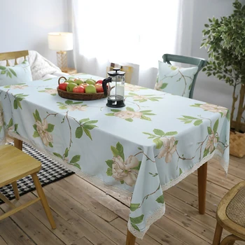 

New Cotton Linen Table Cloth Waterproof Table Cover Oil-proof No-clean Tablecloths Simple Table Mat Custom