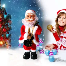 Рождественское украшение, Электрический Рождественский Boke S ax, гитара, музыка, Санта Клаус, орнамент, Декор, Обучающие куклы, вечерние, новинка