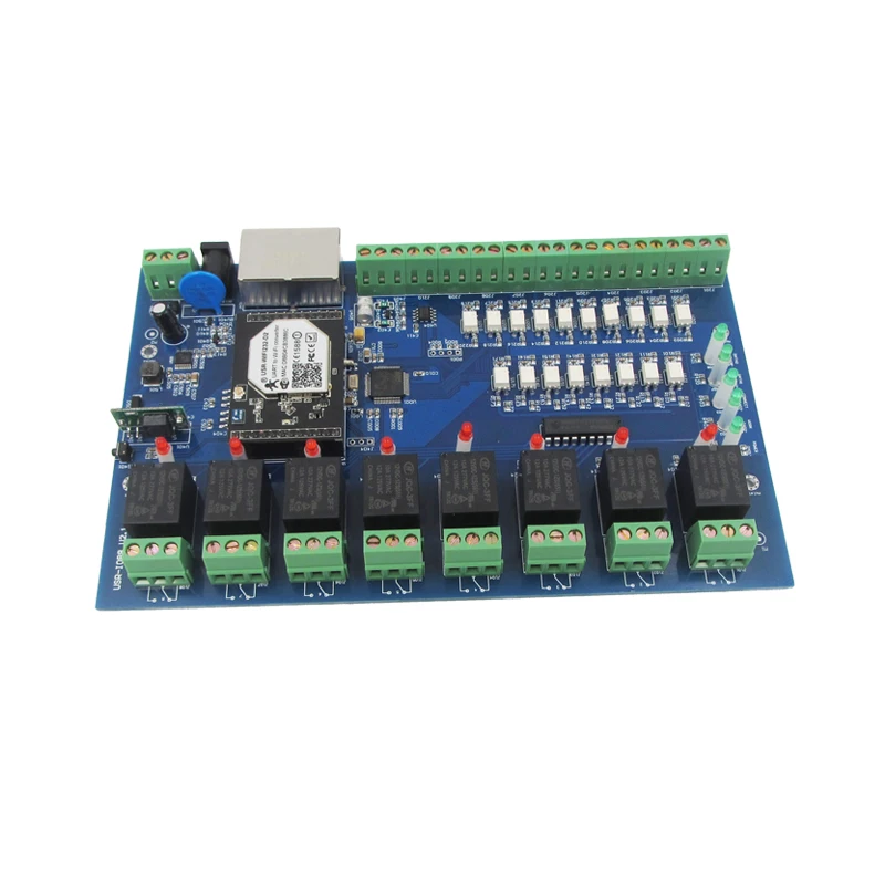 Network Relay Wifi Relay 8 Channel 12V Input and Output Remote Control Board Modbus Relay Module