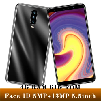 

Android mobile phones M9 4G RAM 64G ROM 5.5" Wifi face id unlock Quad Core Smartphones 13MP Global Version celulares Cellphones