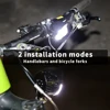 Ebike lumière vélo électrique lumière haut-parleur intégré entrée 12V 24V 36V 48V 56V lampe à LED 85Lux Scooter électrique phares pièces ► Photo 3/6