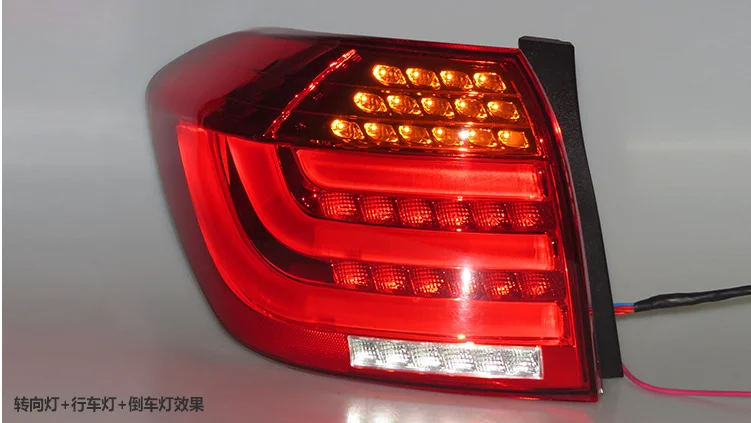 Автомобильный задний светильник s для Toyota Highlander 2012- задний светильник s светодиодный задний светильник DRL+ тормоз+ сигнальная Автомобильная задняя лампа
