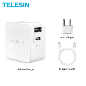 

Portable 2-In-1 65W USB-C Power Adapter Fast Charger for MacBook pro /Smartphone/ iPhone /Samsung /GoPro Charger