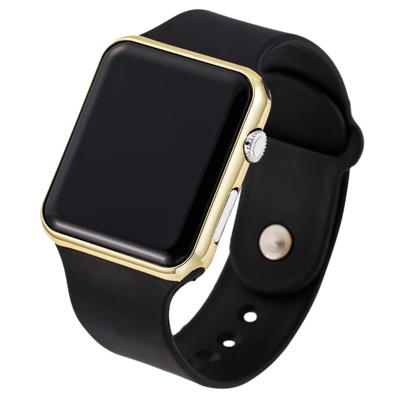 Mzynner Спортивные часы повседневные светодиодный Digitale часы Uhr Манн Armee военный Silikon Armbanduhr Uhr Hodinky Ceasuri Relogio Masculino - Цвет: black gold