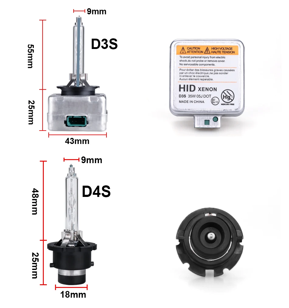 CARLitek 2 шт. Emark HID фара D1S D2S D3S D4S 4300K 6000K 8000K 10000K ксеноновая фара hid комплект лампы D1R D2R D3R D4R лампы