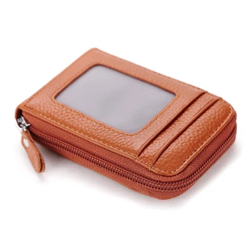 

Made of Genuine Leather Unisex Card Holder Wallets High Quality Female Credit Card Holders Women Pillow Organizer Purse