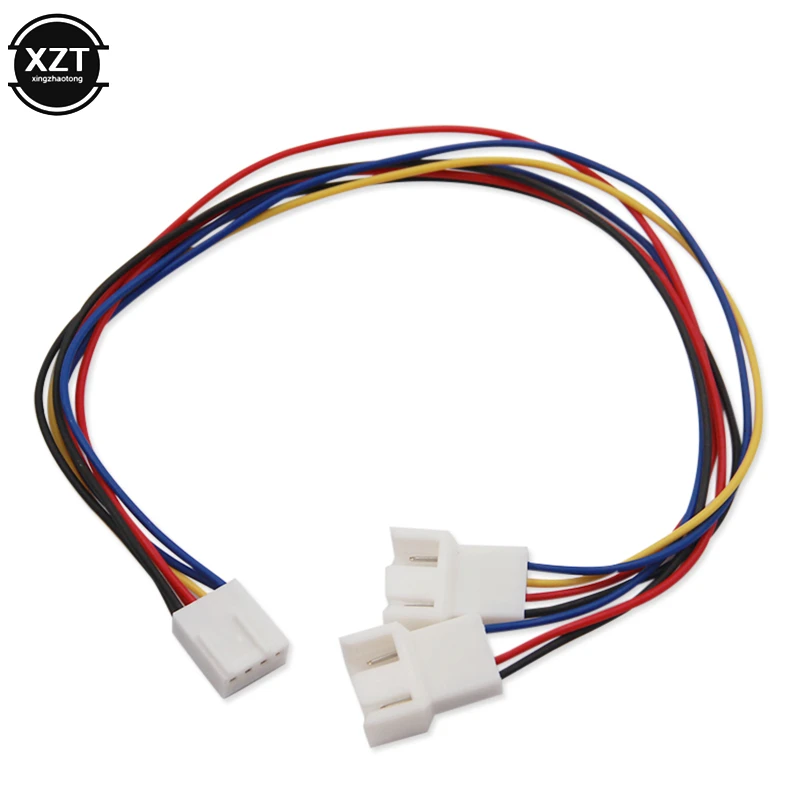 Cables de extensión de ventilador de 4 para CPU, Cable adaptador PWM 4 P, caja de ordenador, placa base, conectores de Cables de alimentación de 4 pines, divisor de ventilador|Conectores