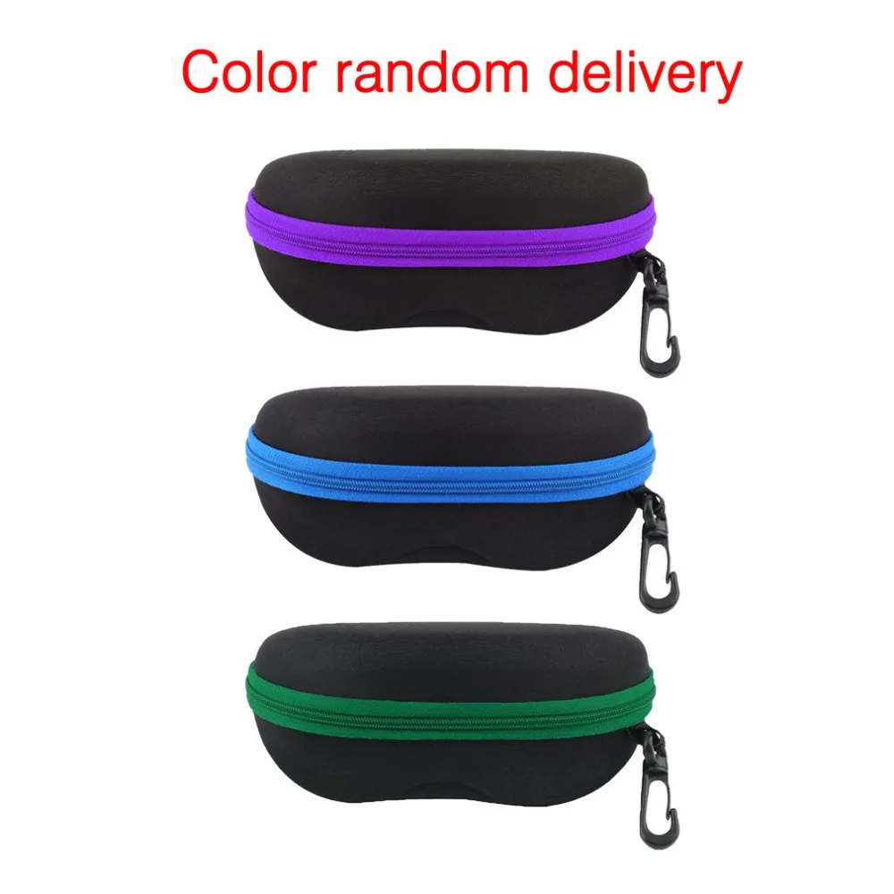 Portable Zipper Eye Glasses Sunglasses Clam Shell Hard Case Protective Box Universal Protect Box Holder Eyewear Accessories