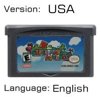 32 бит видеоигры картридж Консоли Карты для nintendo GBA супер мариолд Advance серии Английский язык издание - Цвет: Super Mariold USA