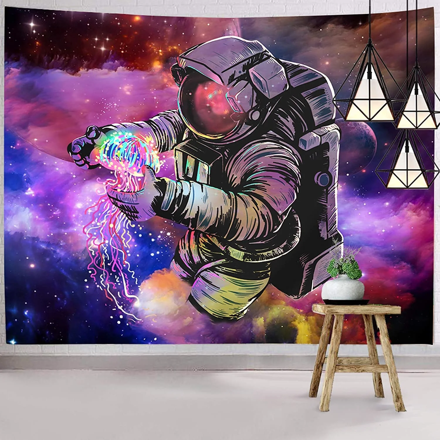 Abstract Colorful Fantasy Tirppy Tapestry Art Wall Hanging Cover Poster 