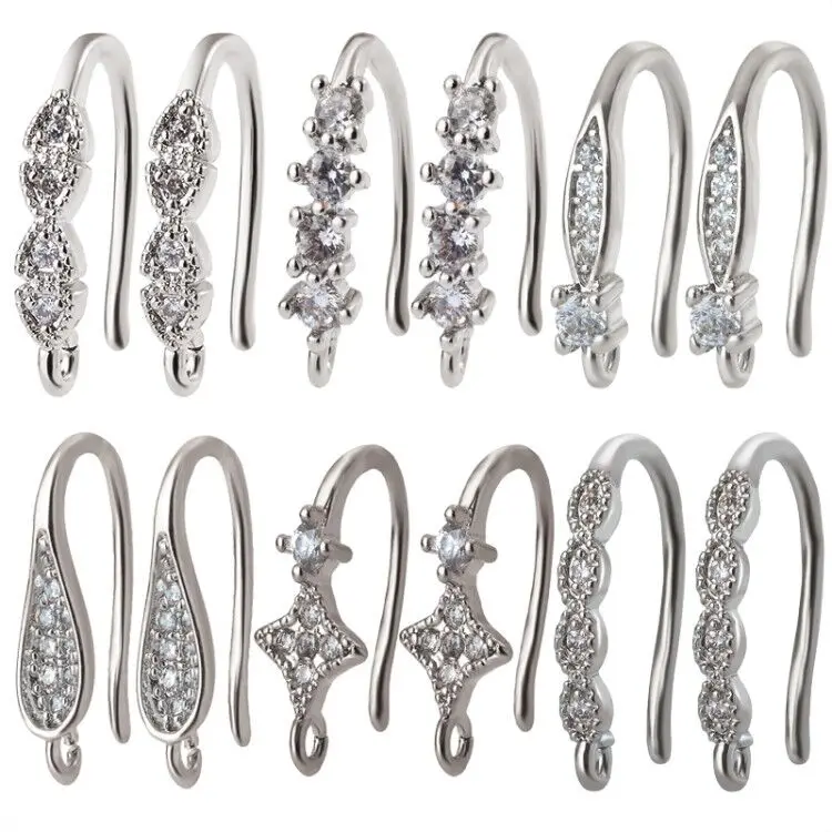 

4 Colors Charm Hypoallergenic Earring Hook Jewelry Findings Earrings Accessories DIY Handmade Ear Hooks Clasps Making Components