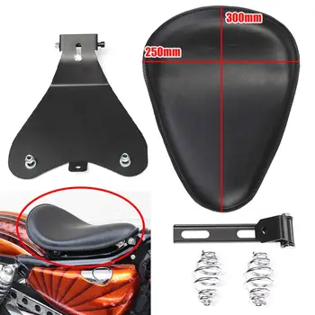 

PU Leather+Neoprene Foam Solo Seat Base Spring Bracket Kit For Sportster Bobber Chopper