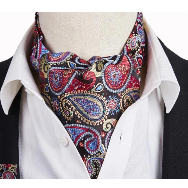 Spring Latest British Men suit silk scarf men neckerchief Fashion retro