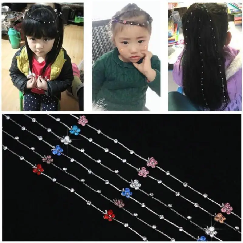 Новинка 2020 инструмент для наращивания волос со стразами девочек блестящие