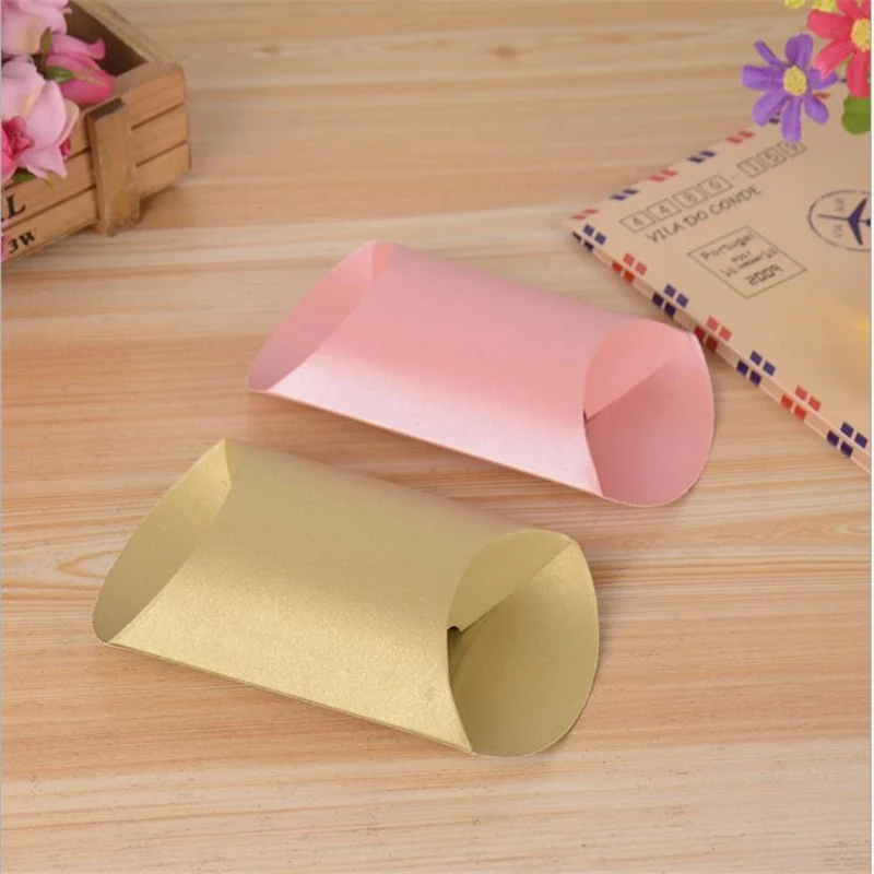 

10pcs/lot Color Small Gift Box Bump Pillow Packaging Box Wedding Party Birthday Candy Box