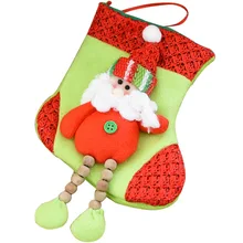 Рождественский милый детский Подарочный пакет; праздничная атмосфера; Рождественское украшение; большие носки; Подарочная сумка для Конфета в виде снеговика