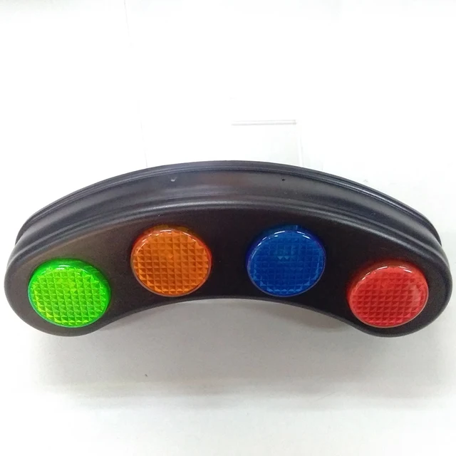 Free Shipping plastic educational toy lights and sounds button buzzer for family game competition quiz buzzer toy 2