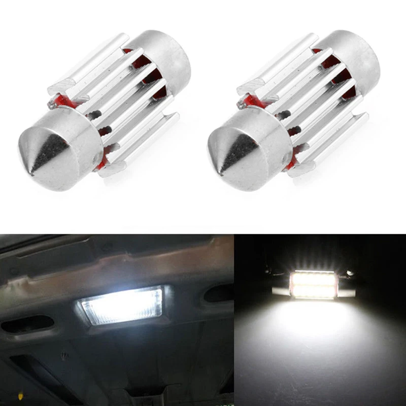 

2Pcs 31mm 4014 12SMD C5W Car LED Light Canbus Dome Interior Reading Lamp