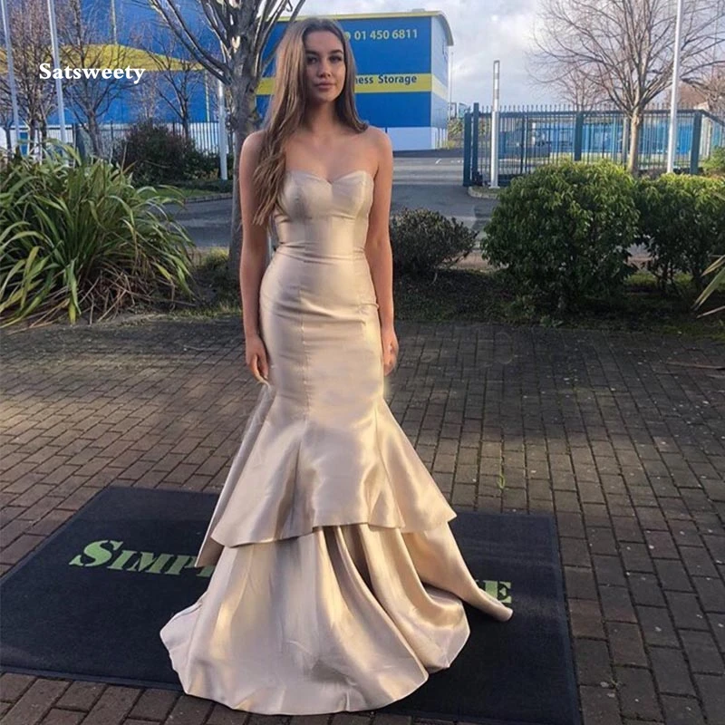 Elegant-Mermaid-Champagne-Prom-Dresses-Sweetheart-Neckline-Vestido-De-Noite-Long-Prom-Gowns-Tiered-Skirt-Formal