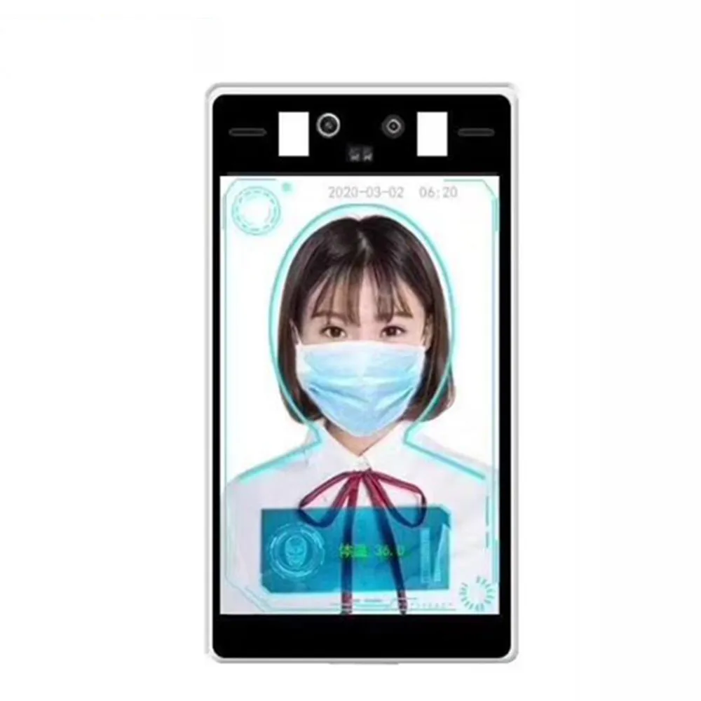 Бесконтактный термометр для тела распознавание лица термокамера IP 1080P людей с
