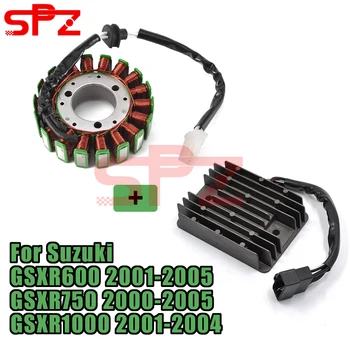 

Stator Coil & Regulator Rectifier for Suzuki GSXR600 GSX-R600 2001-2005 GSXR750 GSX-R750 2000-2005 GSXR1000 GSXR-1000 2001-2004
