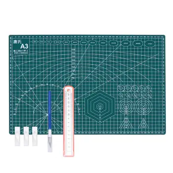 

1 Set Cutting Cushion Set Useful Durable Portable Art Cutting Mat Cutting Plate Cutting Mat Set for Student Artist Teacher