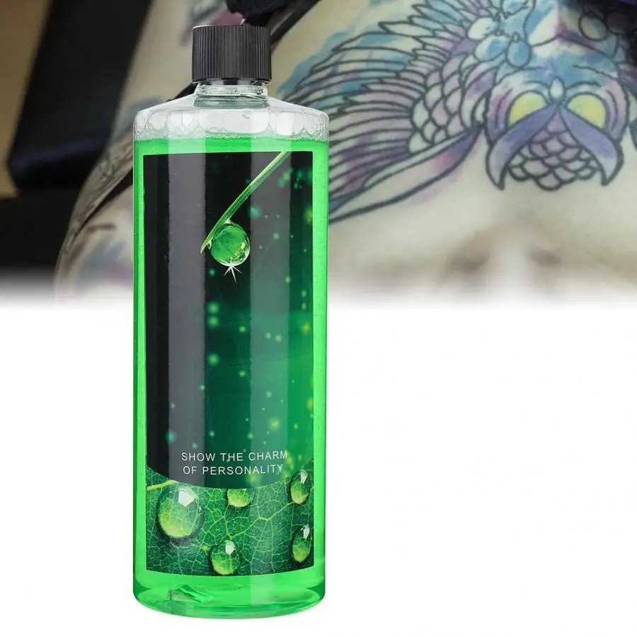 

500ml Green Soap Tattoo Cleansing Soothing Solution Skin Clean Tattoo Relieve Accessory Pigment For Microblading