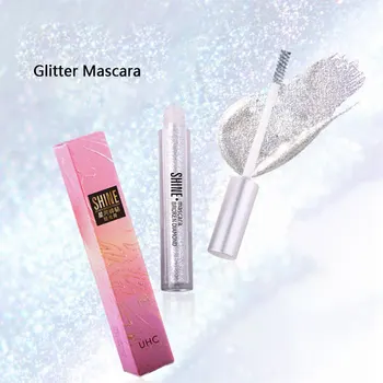 

Diamond Glitter Mascara Quick Dry Water Drop Makeup Long Lasting Waterproof Curling Thick Shiny Eyelash Mascara