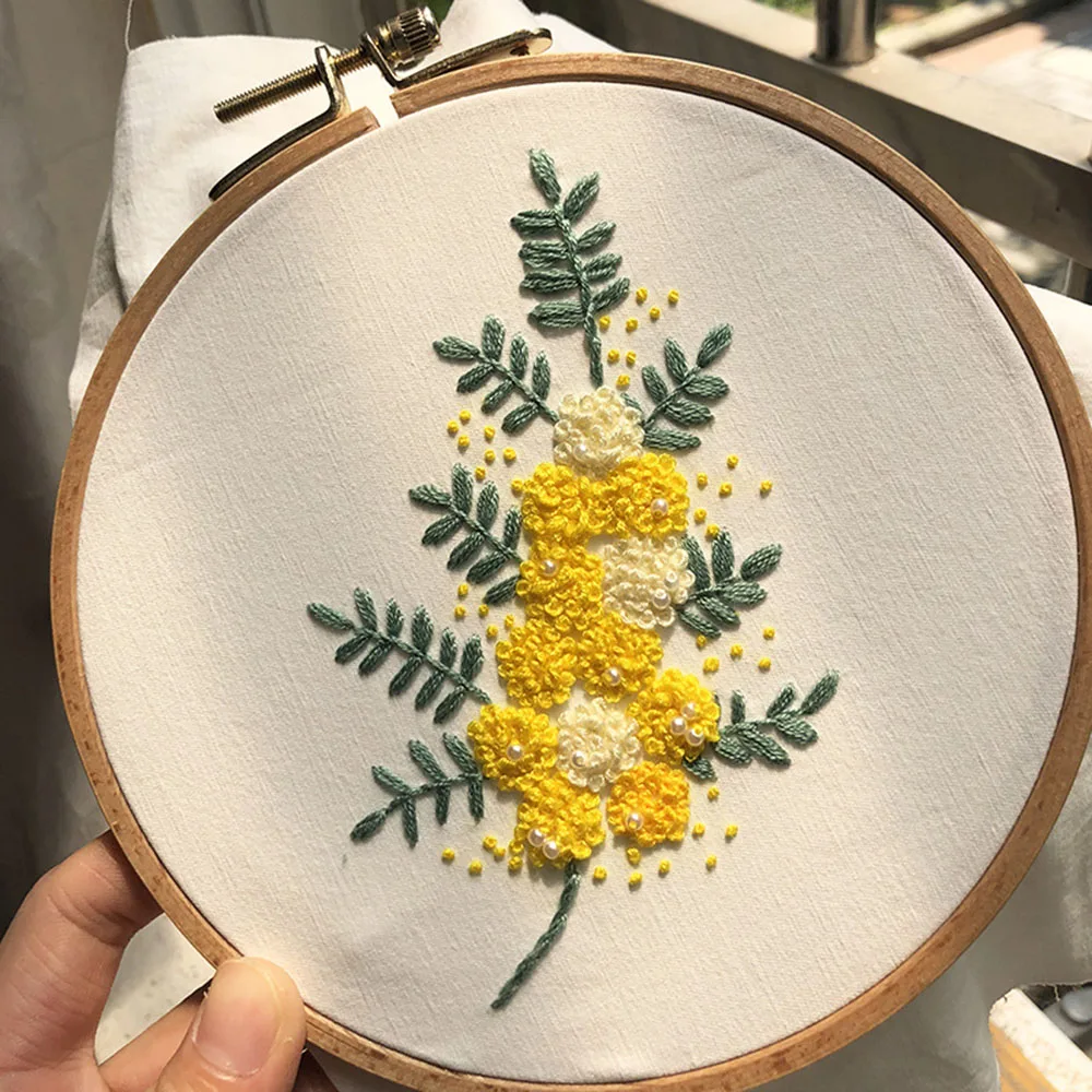 

Chinese Handwork Cross-Stitch Embroidery Diy Handmade Material Package 3d European Novice Primary Simple Flower Embroidery
